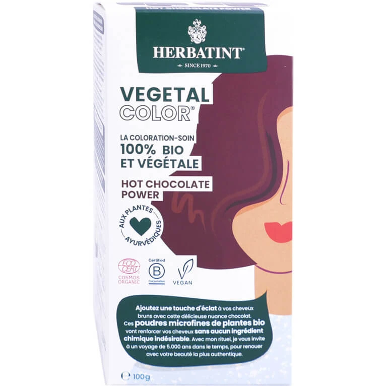 HERBATINT VEGETAL COLOR ORGANIC HOT CHOCOLATE POWER 100 g