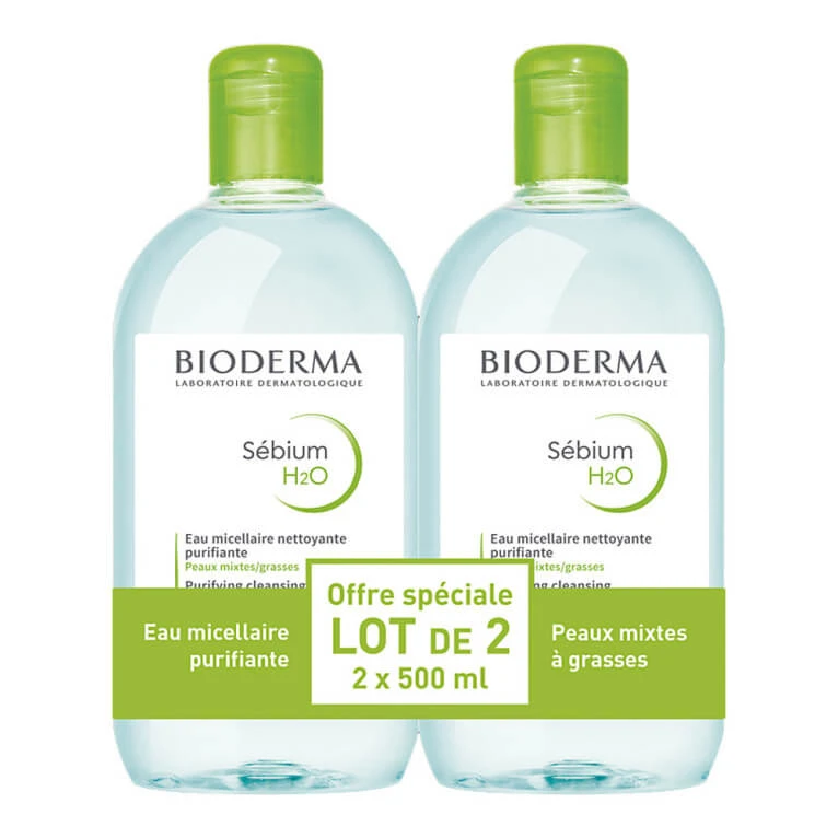 BIODERMA SEBIUM H2O 2ER-PACK * 500 ML! MAX. 3 PRO BESTELLUNG!