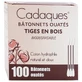 100% COTTON WOODEN STICKS, GIFT SET