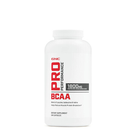 Gnc Pro Performance Bcaa, Aminoacizi Bcaa, 240 Cps