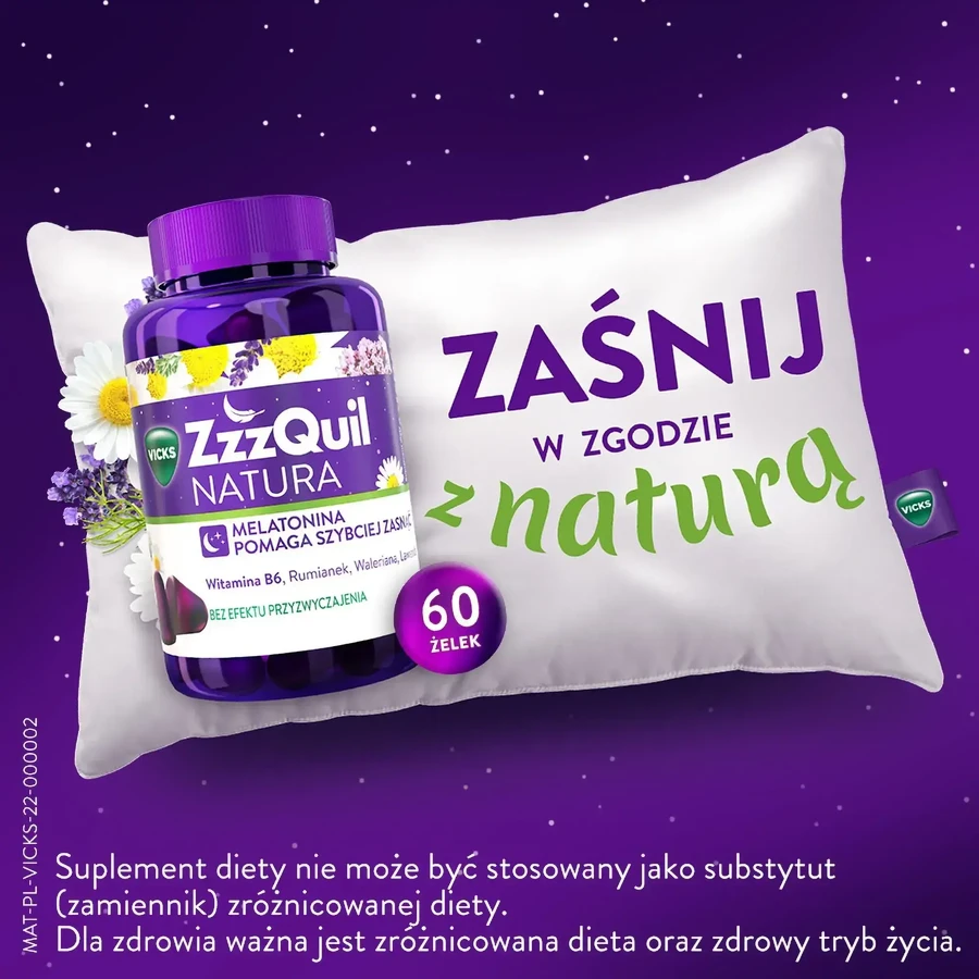 ZzzQuil Natura, bomboane cu jeleu, 2x60 de bucăți