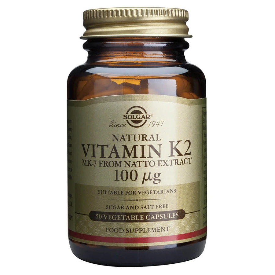 Solgar Witamina K2 100 μg, 50 kapsułek: ceny i cechy