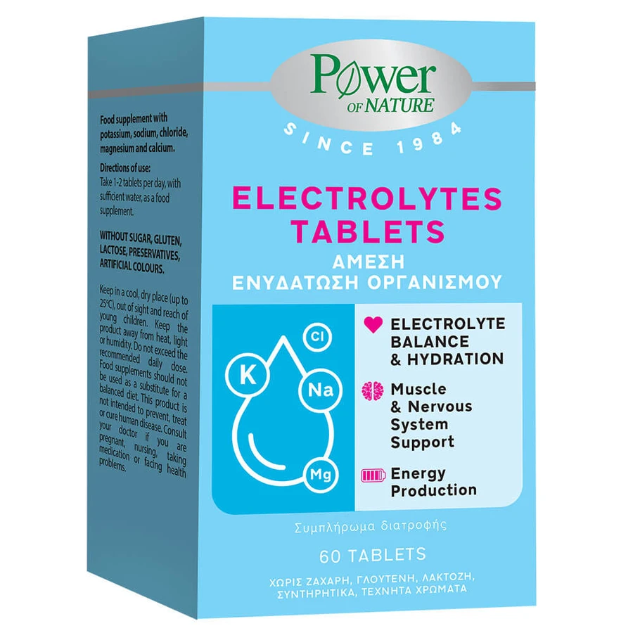 Power Health Electrolytes, comprimate, 60 de comprimate