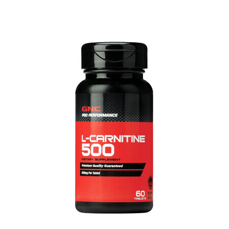 Gnc Pro Performance L-carnitine 500 Mg, L-carnitina, 60 Tb