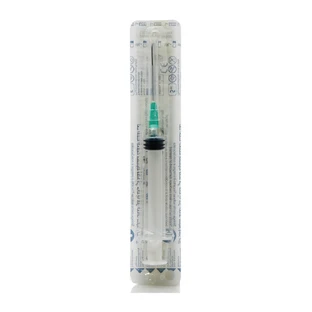 Bild: 2,5-ml-Einwegspritze mit einer 21G-Nadel