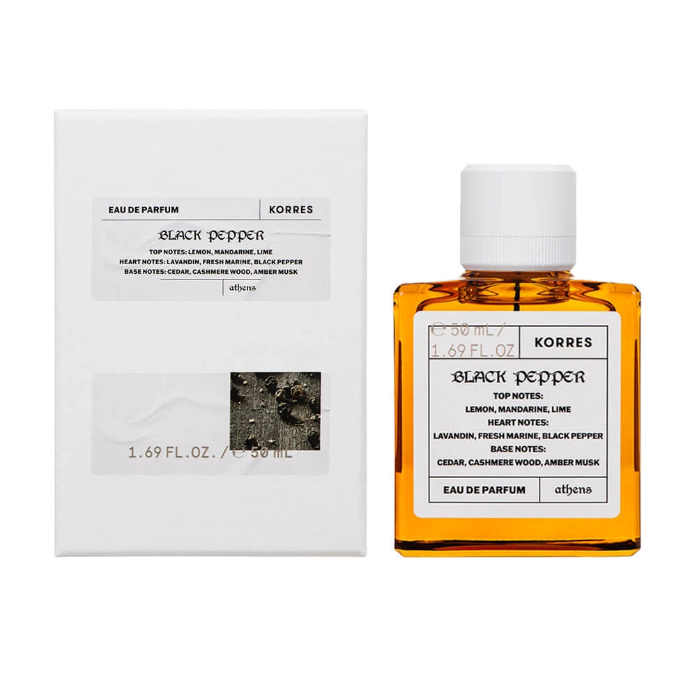 Korres Black Pepper Eau de Parfum für Herren, 50 ml