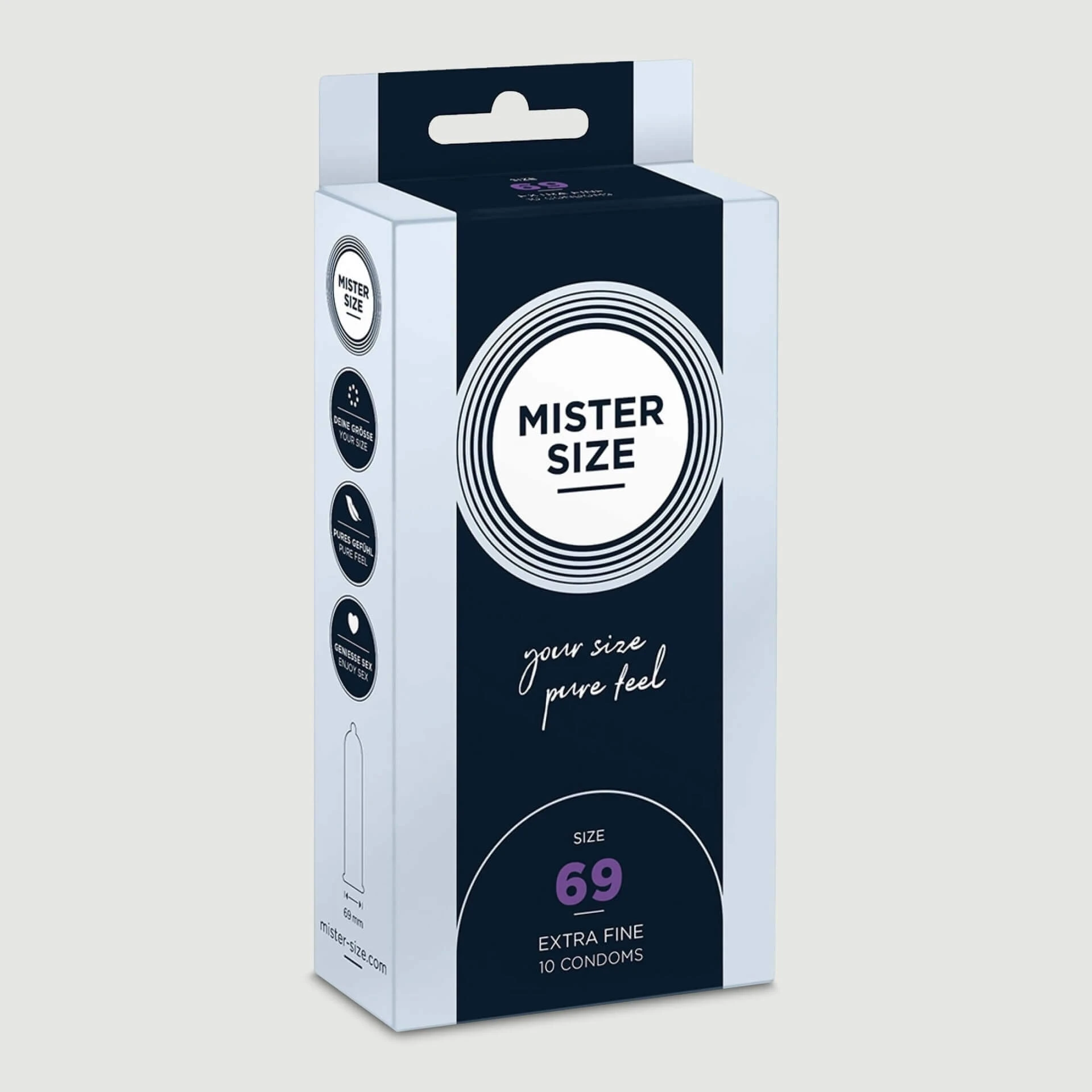 Mister Size Pure Feel Kondome 69 mm – 10 Stück