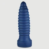 „Your Butt Destroyer“ – Anal-Dildo aus Platin-Silikon, Größe L, 35,5 cm – Blau