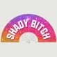 „Shady Bitch“-Fächer, 64 cm