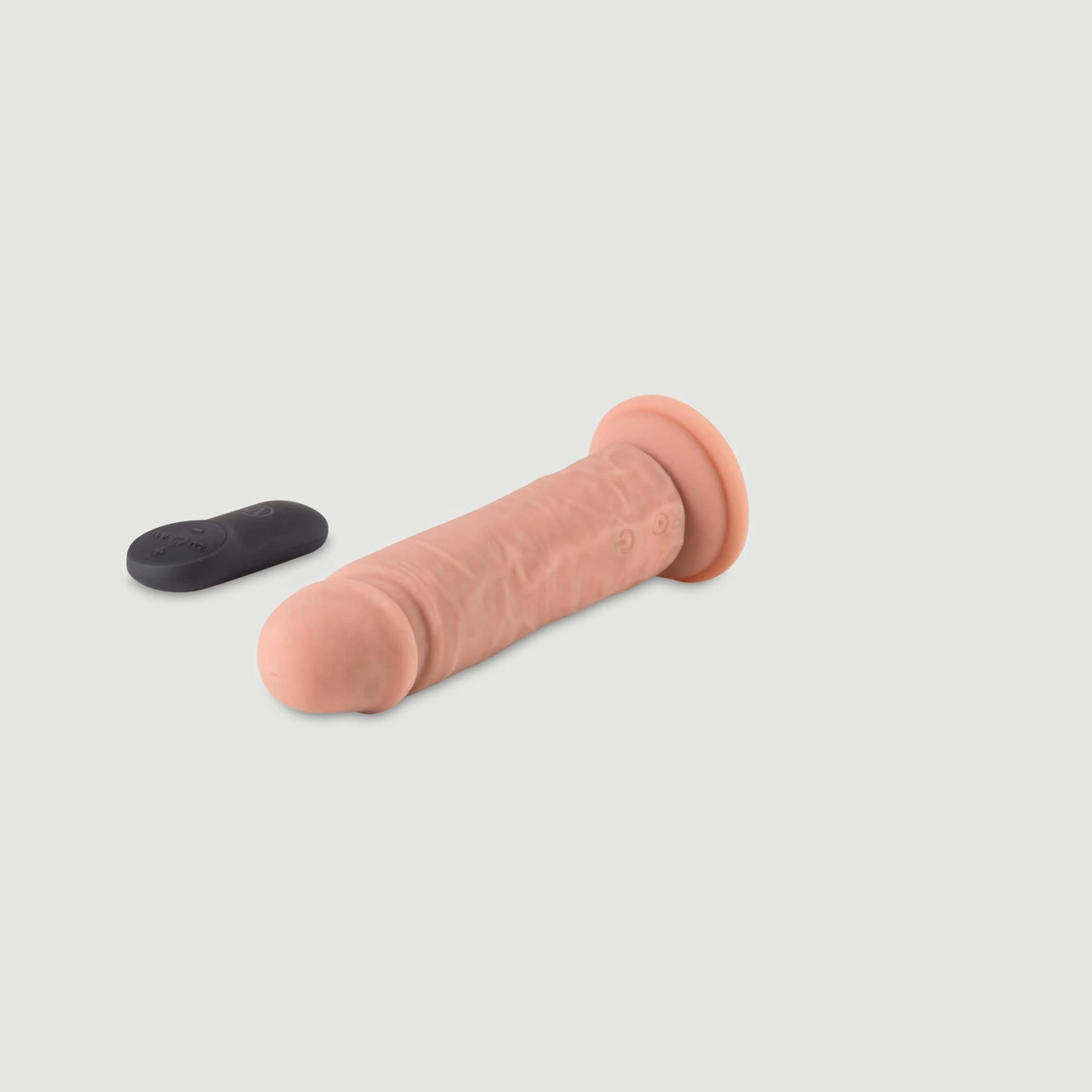 R11 – Ferngesteuerter, realistischer Silikon-Vibrator mit Saugnapf – Hautfarben