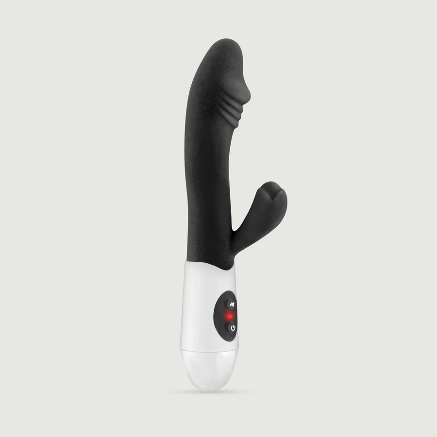 Vibrador «My First Rabbit» recargable de silicona con forma de conejo - Negro