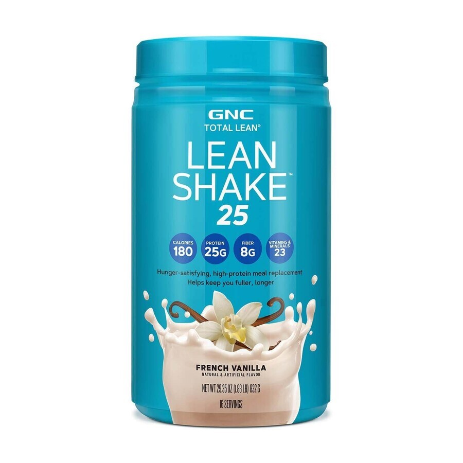 Gnc Total Lean Lean Shake 25, Protein-Shake mit Vanille-Geschmack, 832 G