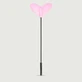 Cupid Strike Series Heart-Tip Leather Crop, 33 cm - Pink