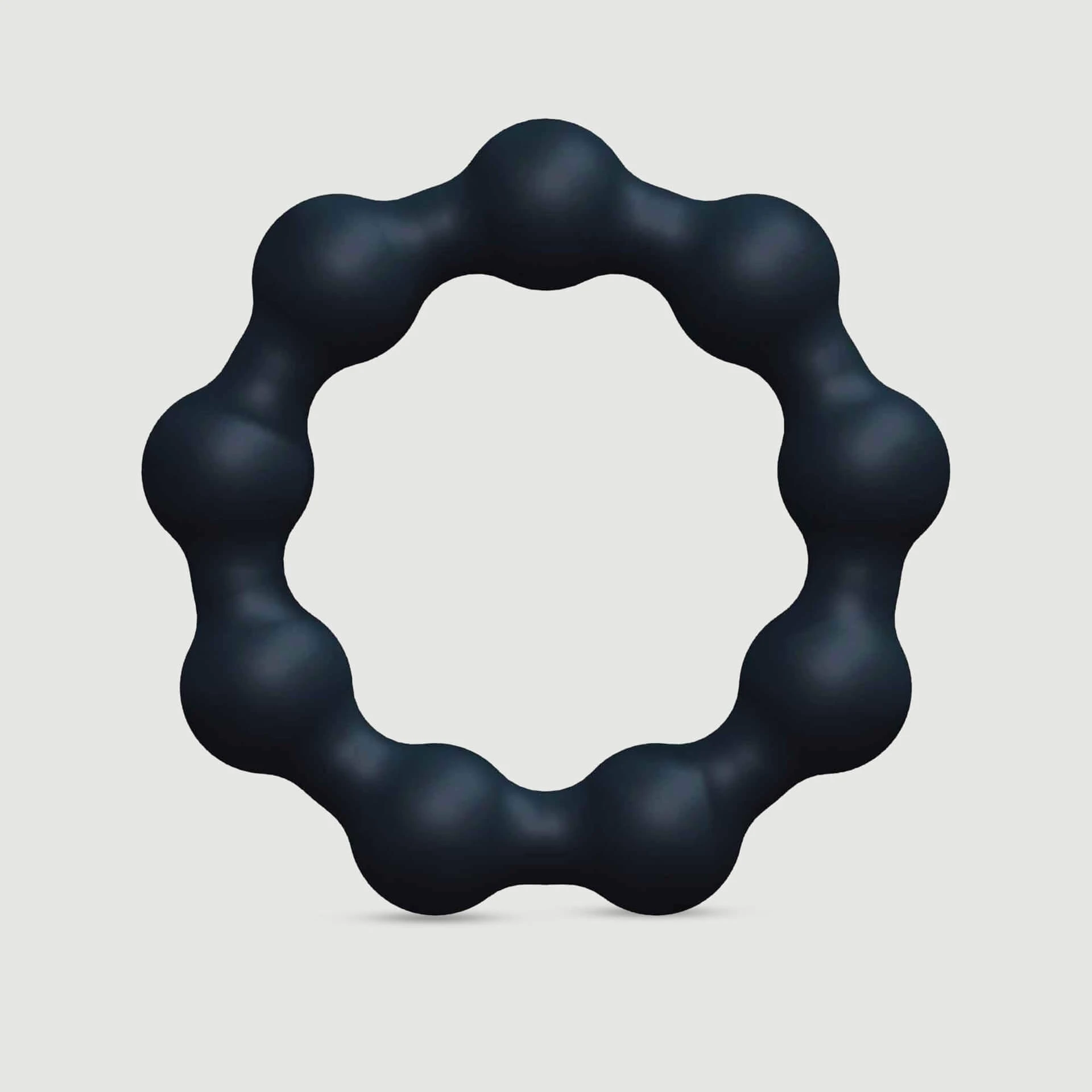 Maximize Silikon-Penisring mit Rippen – Schwarz