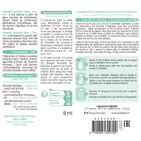 Colicillus Bébé Probiotic, 2x8 ml, Pediakid