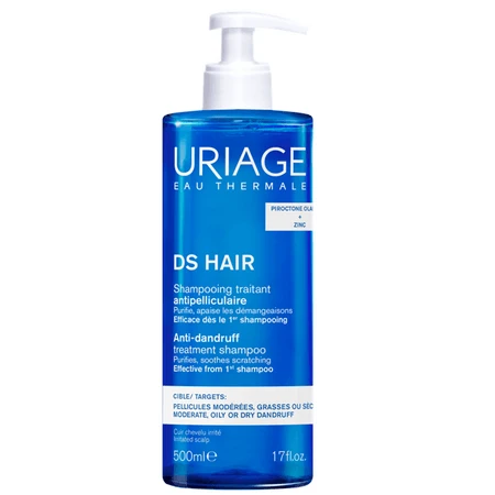 DS Hair Shampoo gegen Schuppen, 500 ml, Uriage