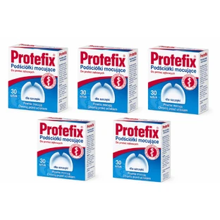 Protefix, plăcuțe de fixare pentru proteze, pentru maxilar, 5x30 bucăți