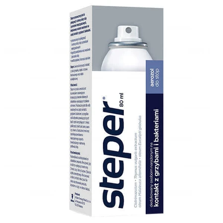 Steper, aerozol do stóp, 2x80ml