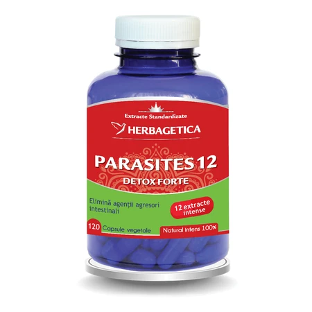 Parasites 12 Detox Forte, 2x120 capsule, Herbagetica 