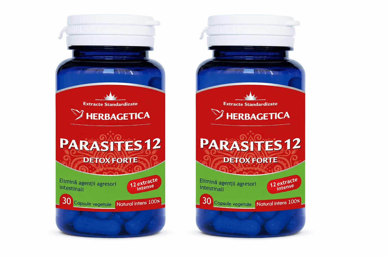 Parasites 12 Detox Forte, 2x30 Kapseln, Herbagetica