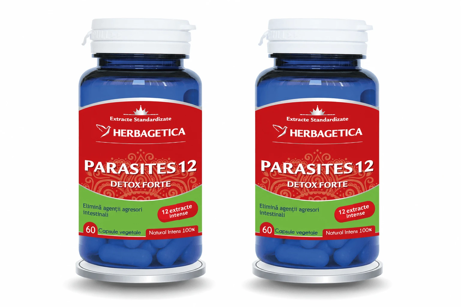 Parasites 12 Detox Forte, 2x60 Kapseln, Herbagetica