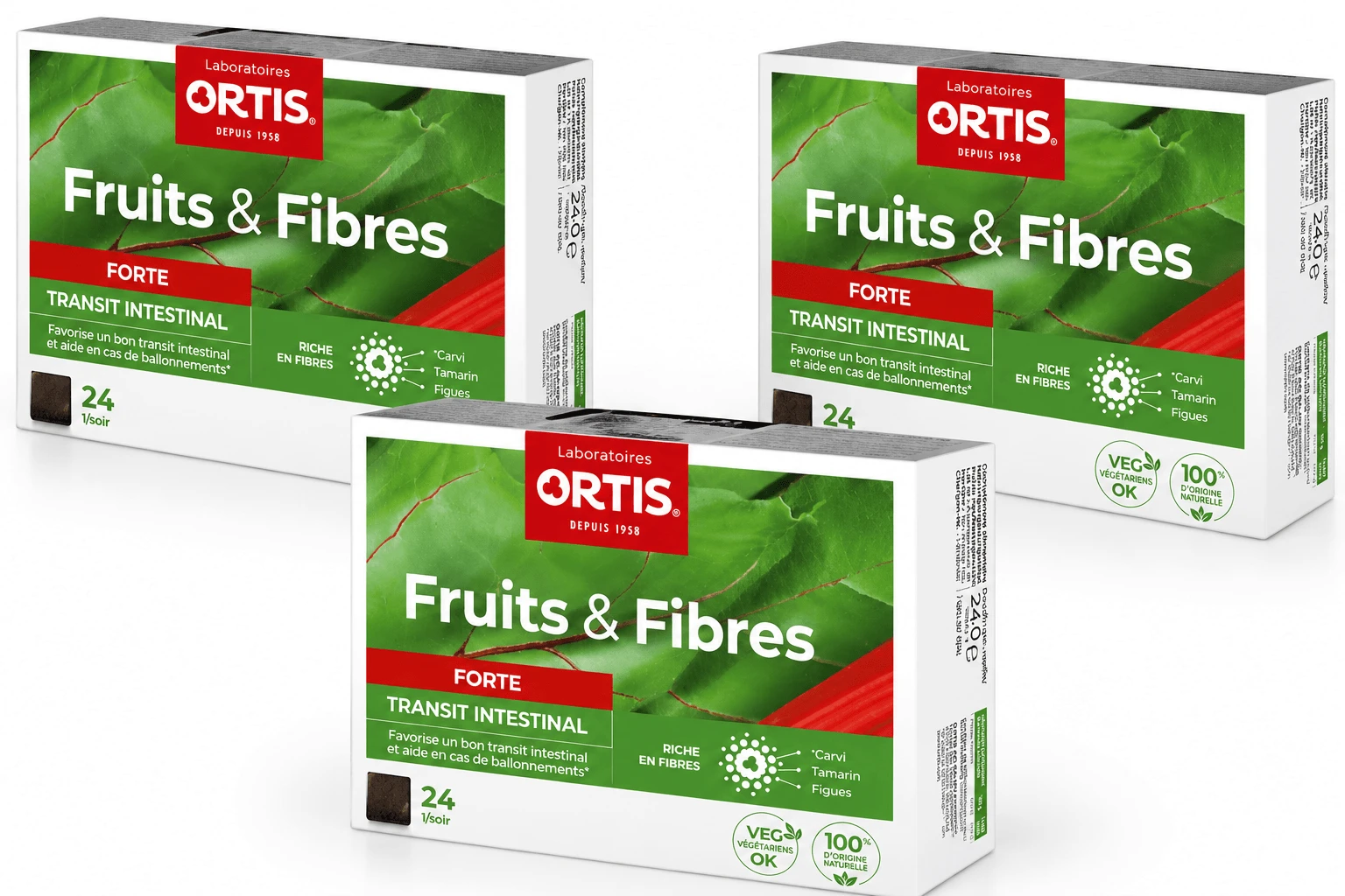 Fruit & Fiber Forte 3x24 Würfel