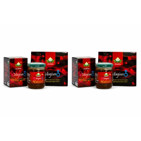 2 Pachete Magiun afrodisiac 240 g +  Magiun afrodisiac natural 12 plicuri, Themra
