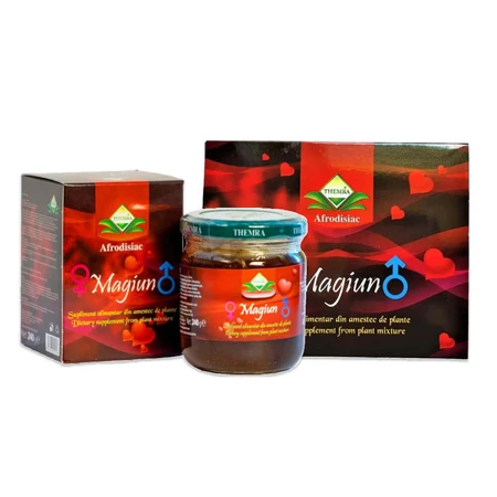 2 Pachete Magiun afrodisiac 240 g +  Magiun afrodisiac natural 12 plicuri, Themra