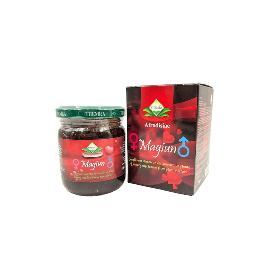 2 Pachete Magiun afrodisiac 240 g +  Magiun afrodisiac natural 12 plicuri, Themra