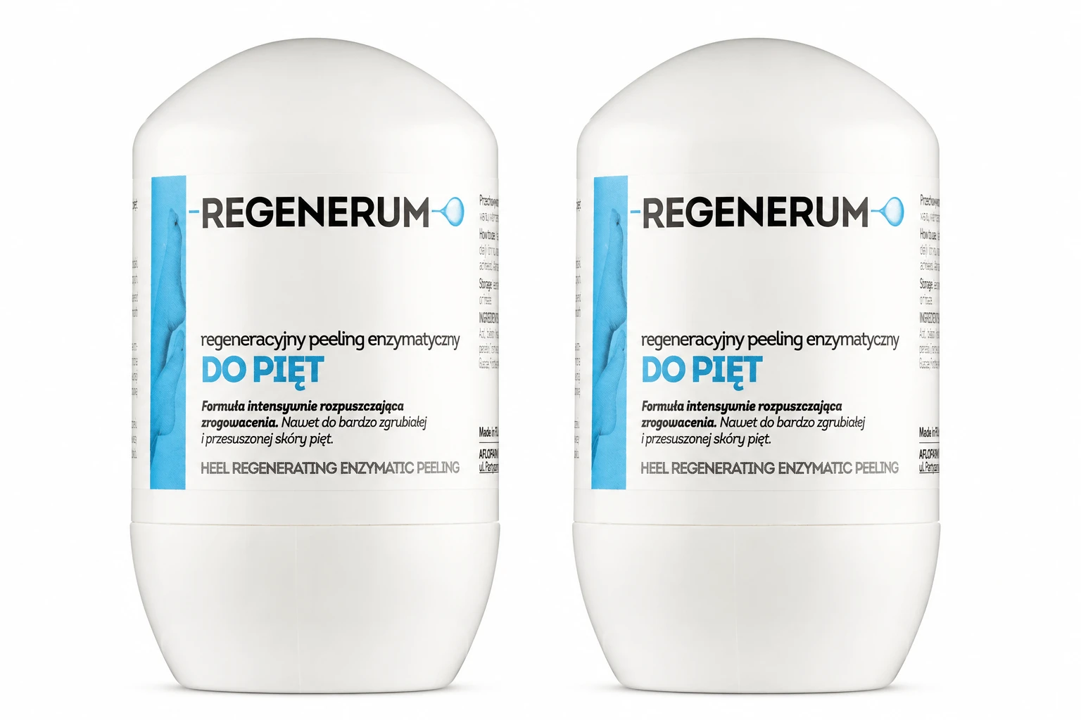 Regenerum, regenerierendes Enzympeeling für Fersen, 2x50 ml