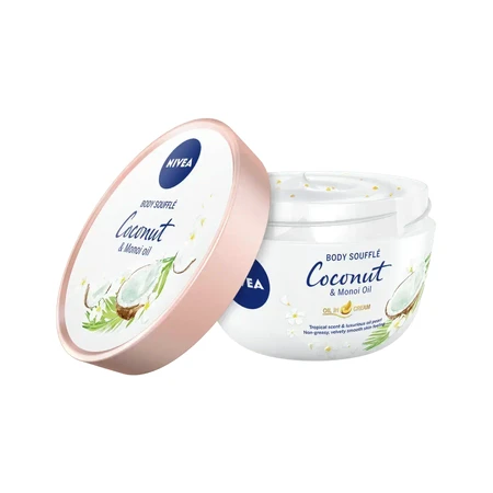 Nivea Feuchtigkeitsspendende Körpermousse mit Kokosnussduft, 2x200 ml