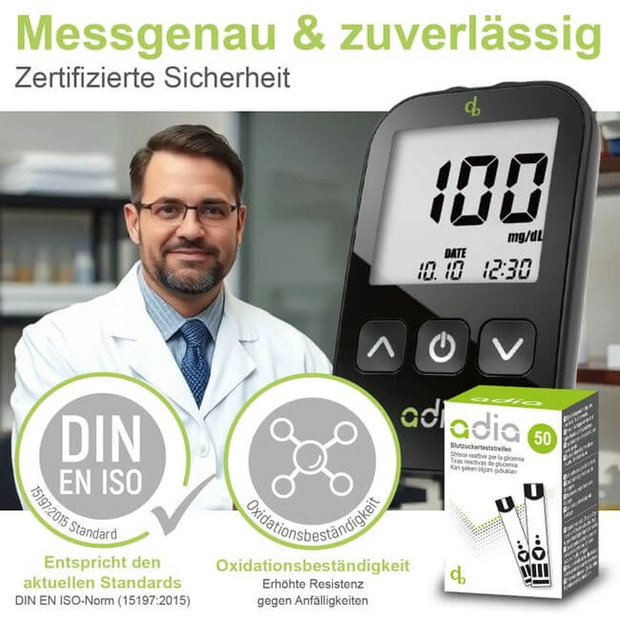 Adia Blutzuckerteststreifen, 400 Stück
