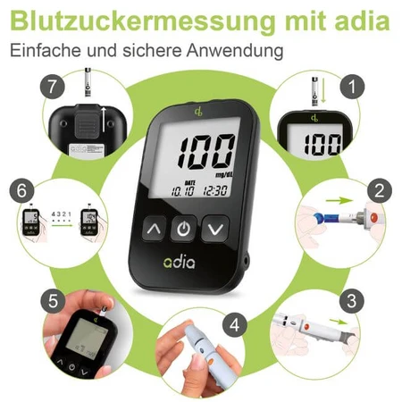 Adia Blutzuckerteststreifen, 400 Stück
