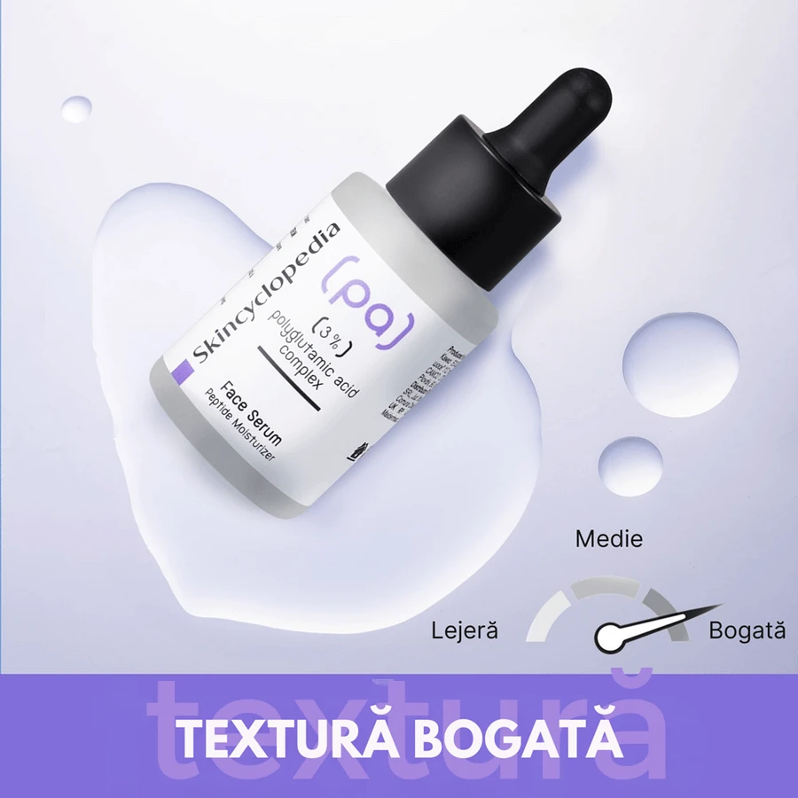 Sérum hydratant au complexe d'acide polyglutamique PA à 3 %, 2 x 30 ml, Skincyclopedia