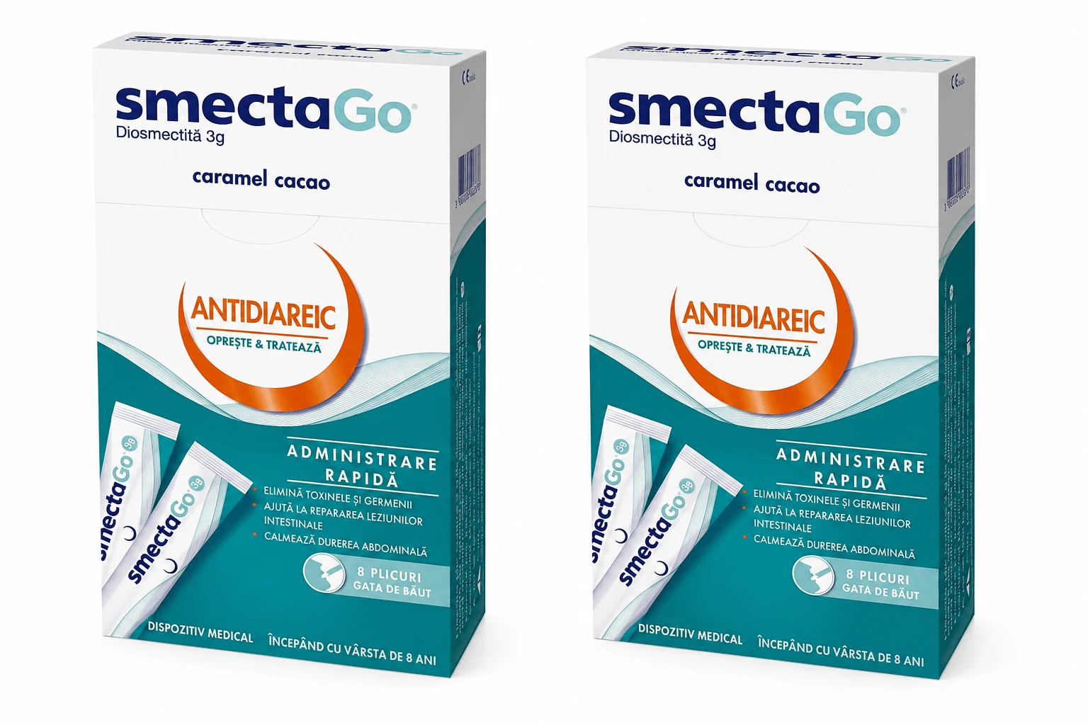 SmectaGo, 2x8 Sticks, Beaufour Ipsen Industrie