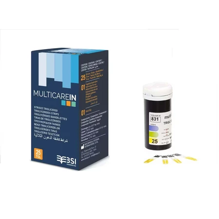 Testy do oznaczania trójglicerydów Multicare, 2 x 25 sztuk, Biochemical Systems: ceny i cechy