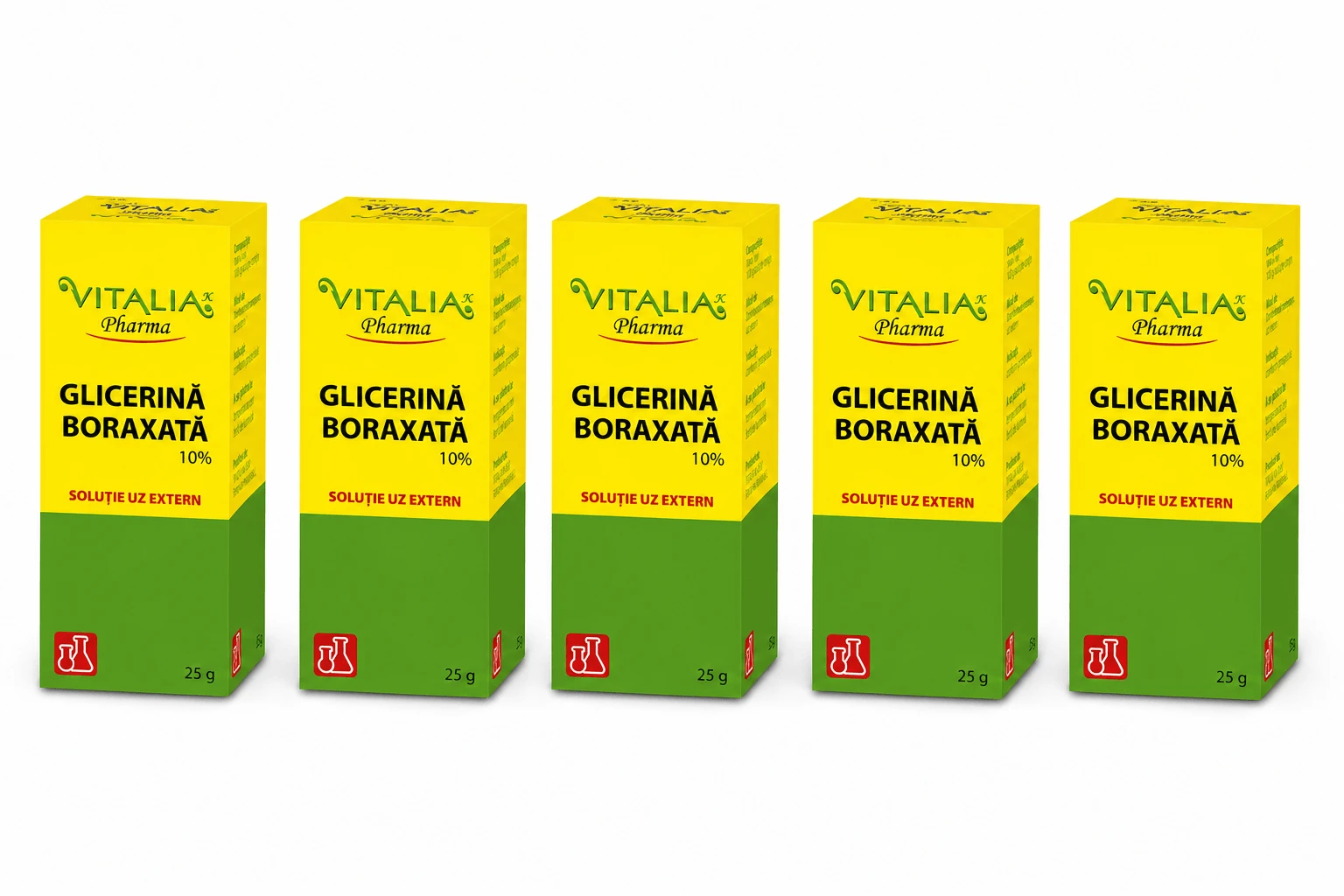 Glyzerin-Boraxat 10%, 5x25 g, Vitalia