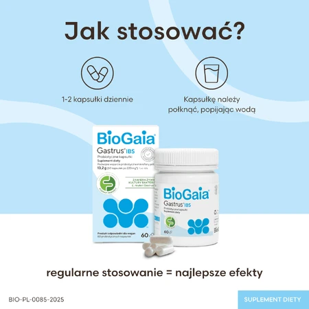 BioGaia Gastrus IBS, 2x60 Kapseln