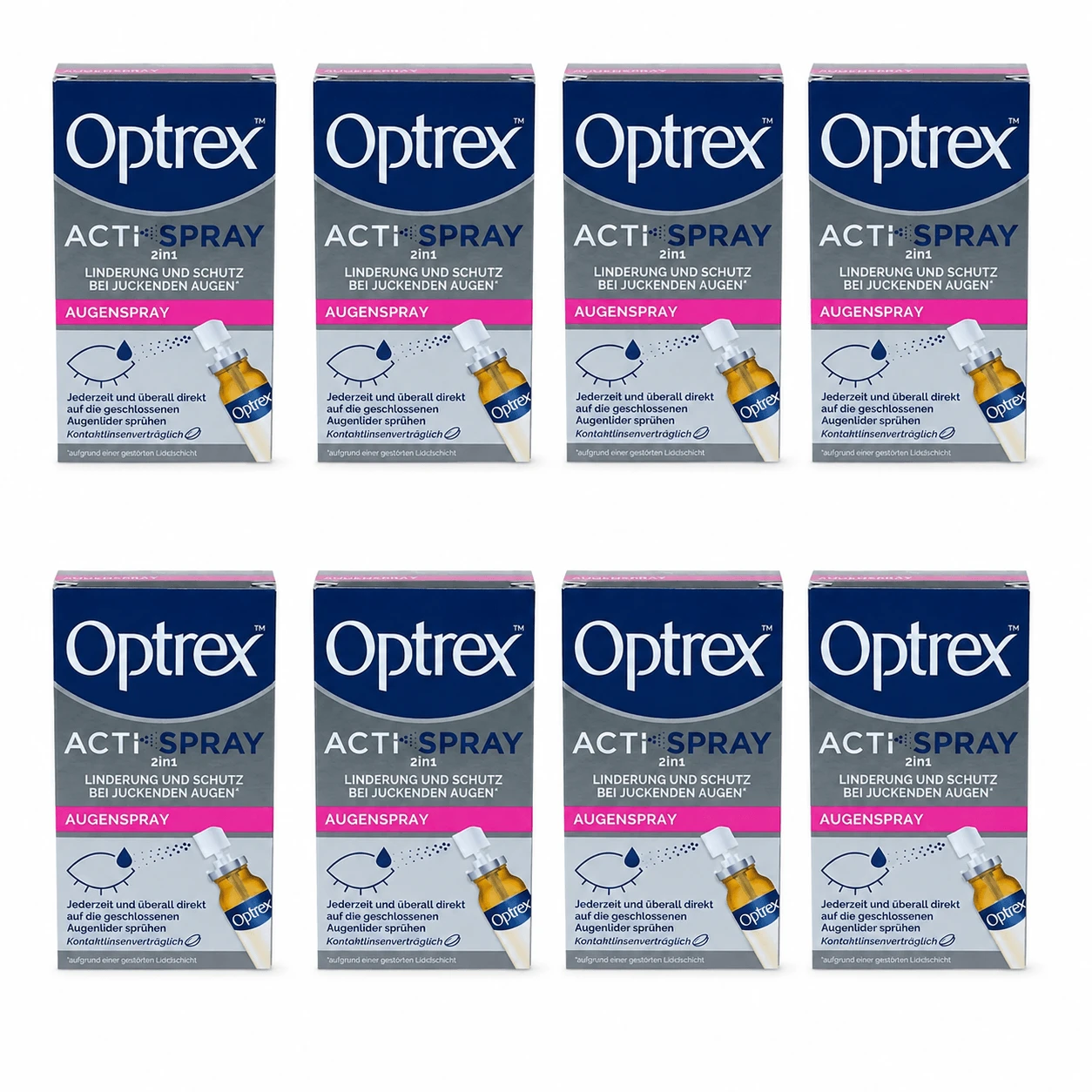 Optrex ActiSpray 2-in-1-Augenspray, 8x10 ml