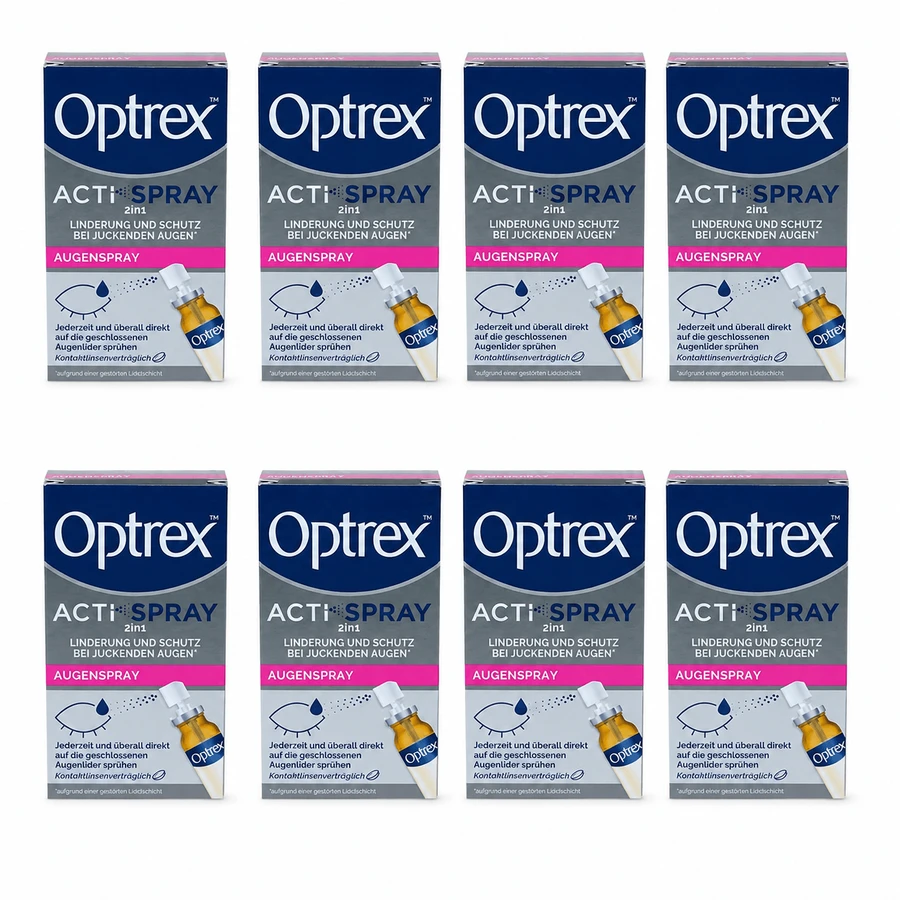 Optrex ActiSpray, spray ocular 2 en 1, 8x10 ml
