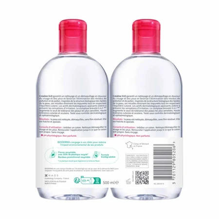 Bioderma Sensibio H2O Mizellenwasser-Set, 4x500 ml