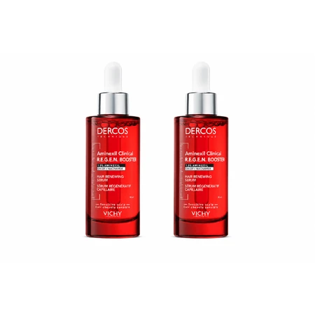Vichy Dercos Aminexil Clinical Booster, suero capilar, 2x90 ml