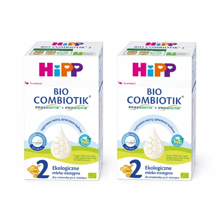 HiPP 2 Bio Combiotik, latte di proseguimento biologico, dopo 6 mesi, 2x550 g, Hipp