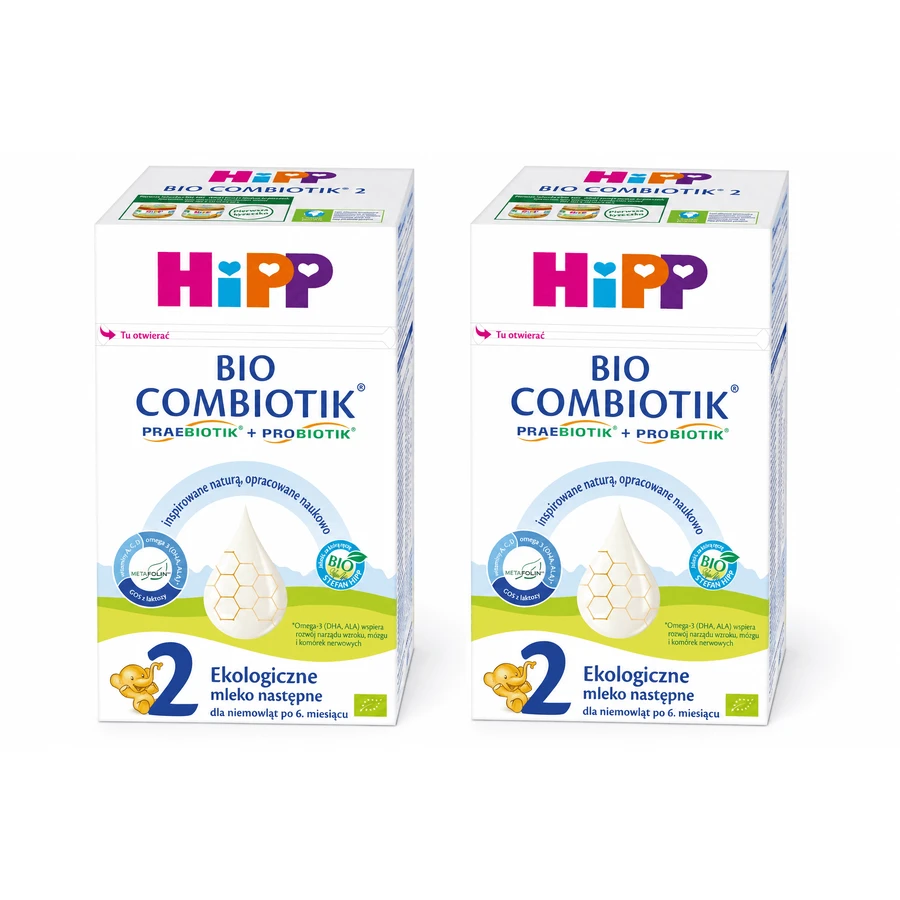 HiPP 2 Bio Combiotik, latte di proseguimento biologico, dopo 6 mesi, 4x550 g, Hipp