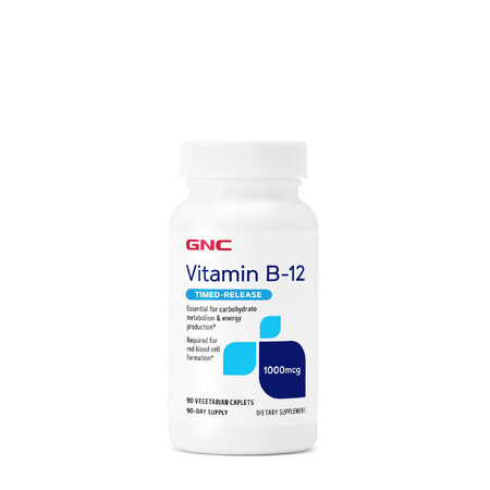 Gnc Vitamin B-12 1000 Mcg, Vitamin B-12, 90 Tb