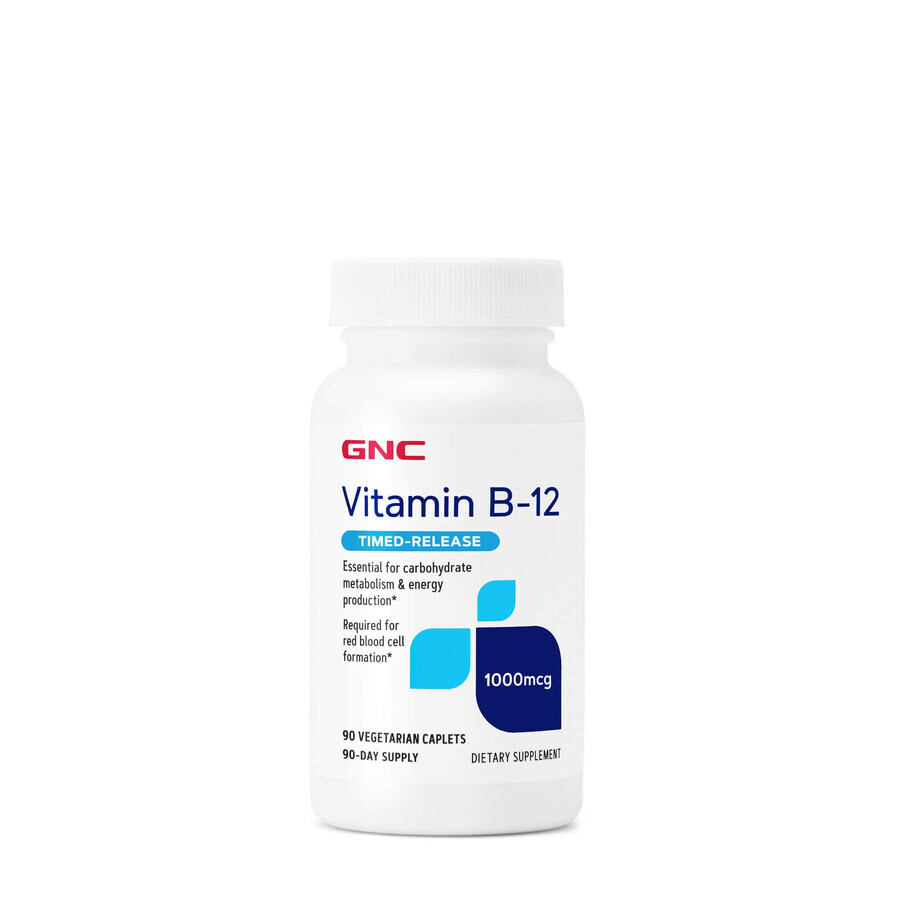 Gnc Vitamin B-12 1000 Mcg, Vitamina B-12,  90 Tb