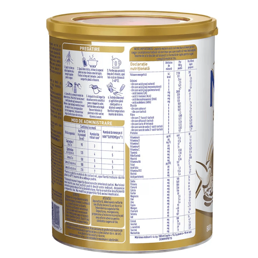Nan 1 Supreme Pro Milchpulver-Nahrung, 4x800 g, Nestle