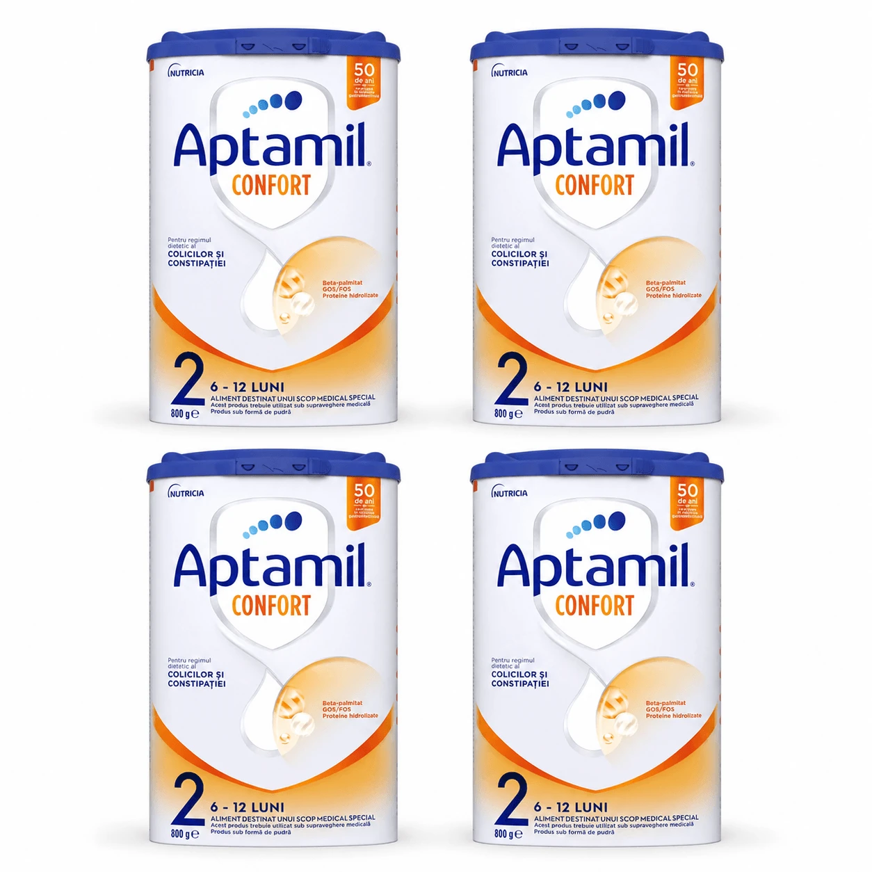 Aptamil Comfort 2 Säuglingsnahrung in Pulverform, 6–12 Monate, 4 x 800 g, Nutricia
