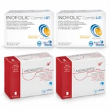 Inofolic Combi HP, 60 Kapseln + Andrositol Plus, 28 Beutel, Lo Li Pharma  