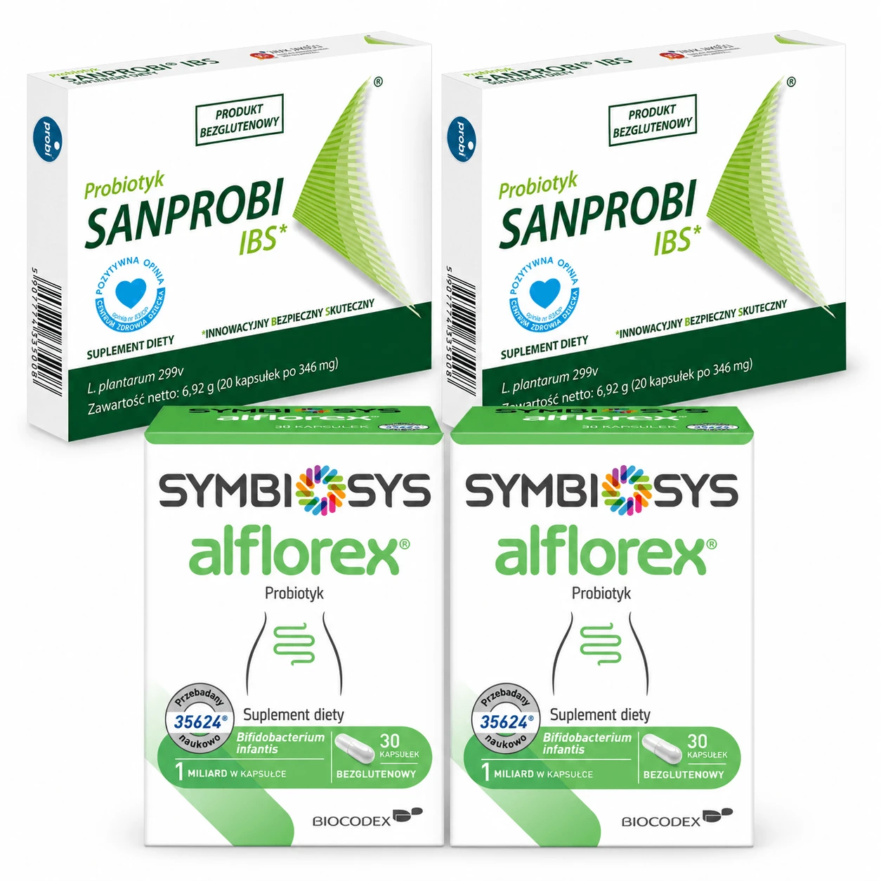 Sanprobi IBS, 40 Kapseln + Symbiosys Alflorex, 60 Kapseln